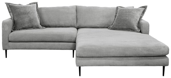 ROHOVÁ SEDAČKA, textil, sivá P & B - Sedačky, Online Only