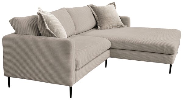 ROHOVÁ SEDAČKA, textil, svetlohnedá P & B - Sedačky, Online Only