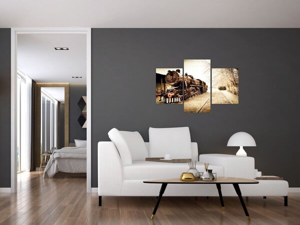 Obraz - Historická lokomotíva (90x60 cm)
