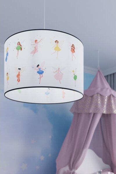 Sollux SL.1417 - Detský luster na lanku FAIRY 1xE27/15W/230V pr. 40 cm