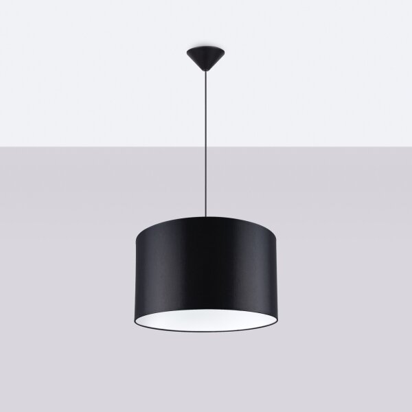 Sollux SL.1406 - Luster na lanku NOVA 1xE27/15W/230V pr. 40 cm čierna