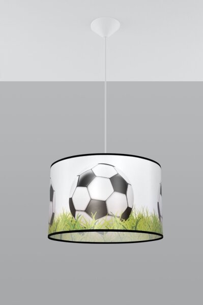 Sollux SL.1429 - Detský luster na lanku FOOTBALL 1xE27/15W/230V pr. 40 cm
