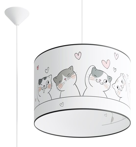 Sollux SL.1419 - Detský luster na lanku CAT 1xE27/15W/230V pr. 40 cm