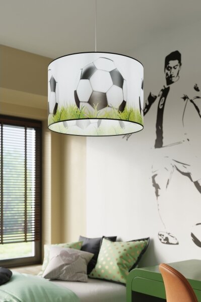 Sollux SL.1429 - Detský luster na lanku FOOTBALL 1xE27/15W/230V pr. 40 cm