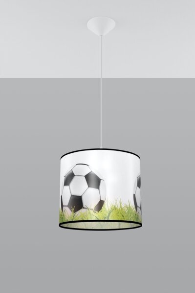 Sollux SL.1428 - Detský luster na lanku FOOTBALL 1xE27/15W/230V pr. 30 cm