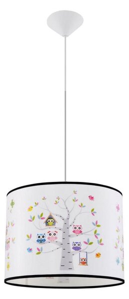 Sollux SL.1423 - Detský luster na lanku OWLS 1xE27/15W/230V pr. 40 cm
