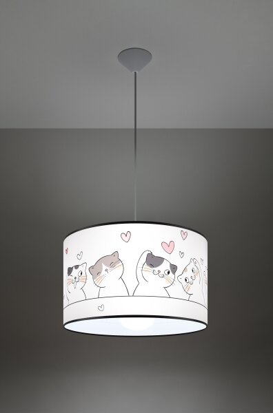 Sollux SL.1419 - Detský luster na lanku CAT 1xE27/15W/230V pr. 40 cm