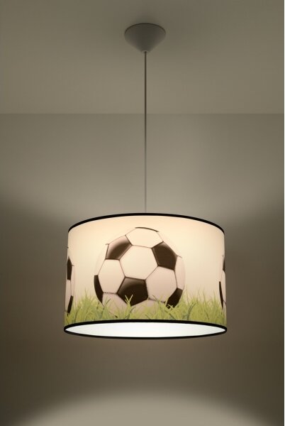 Sollux SL.1429 - Detský luster na lanku FOOTBALL 1xE27/15W/230V pr. 40 cm