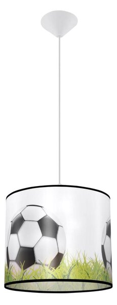 Sollux SL.1428 - Detský luster na lanku FOOTBALL 1xE27/15W/230V pr. 30 cm