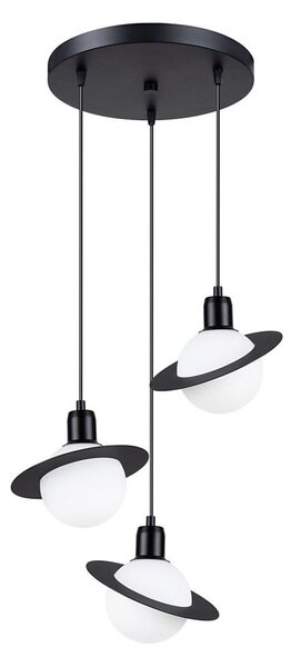 Sollux SL.1359 - Luster na lanku HYPERION 3xG9/8W/230V čierna