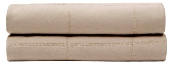 Svetlohnedý bavlnený prešívaný pléd 240x260 cm Isor – Kave Home