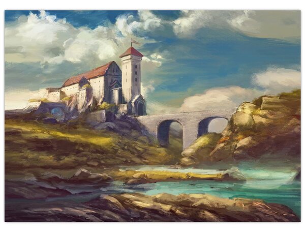 Obraz - Stredoveký hrad (70x50 cm)