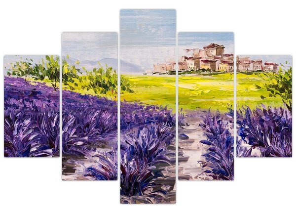 Obraz - Provance, Francúzsko, olejomaľba (150x105 cm)