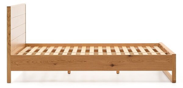 Dvojlôžková posteľ z dubového dreva s roštom 160x200 cm v prírodnej farbe Alguema – Kave Home