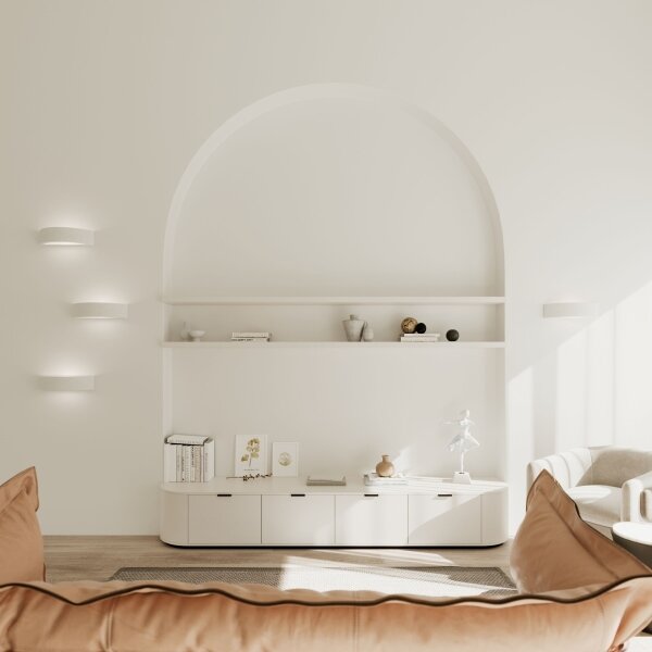 Sollux SL.1458 - Nástenné svietidlo ATENA 1xE27/15W/230V 20 cm biela