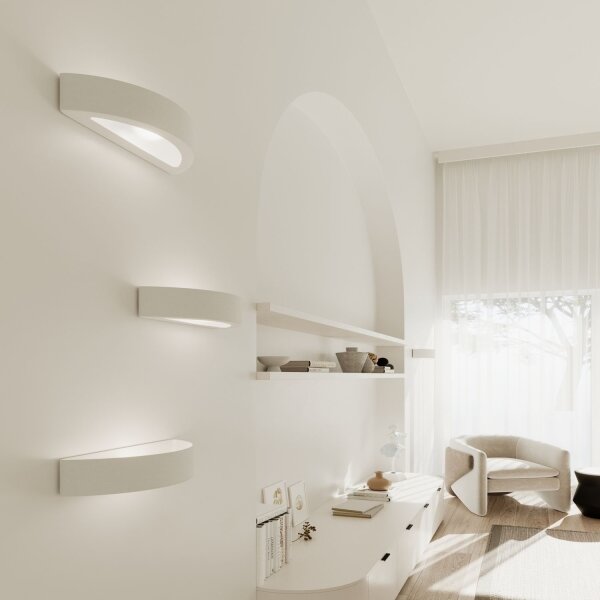Sollux SL.1458 - Nástenné svietidlo ATENA 1xE27/15W/230V 20 cm biela