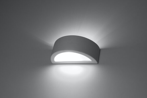 Sollux SL.1458 - Nástenné svietidlo ATENA 1xE27/15W/230V 20 cm biela