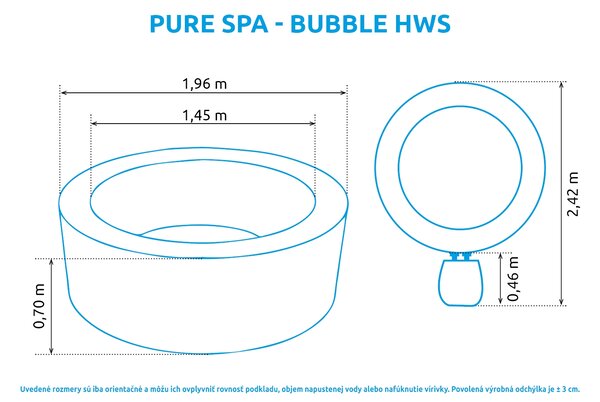 Intex | Nafukovacia vírivka Pure Spa Bubble HWS | 11400217