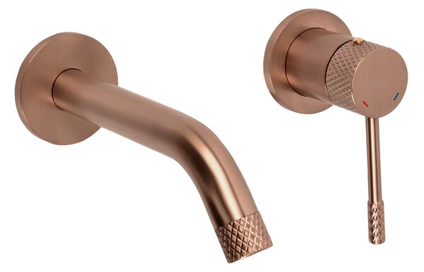 Podomietková vaňová batéria REA Venti Brush Copper