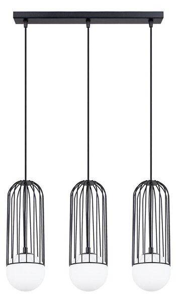 Sollux SL.1334 - Luster na lanku BRINA 3xG9/8W/230V čierna