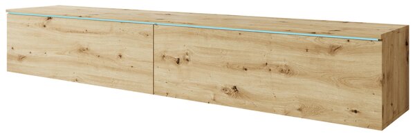 NÍZKA KOMODA, dub artisan, 180/30/33 cm P & B - Online Only drobný nábytok, Online Only