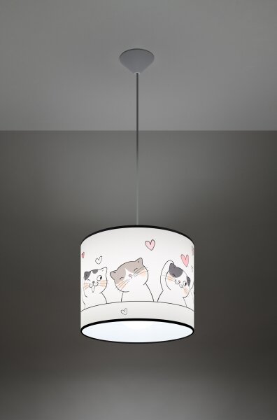 Sollux SL.1418 - Detský luster na lanku CAT 1xE27/15W/230V pr. 30 cm