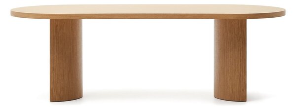 Jedálenský stôl v dekore duba 100x240 cm Nealy – Kave Home