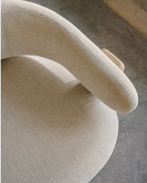 Béžové ženilkové kreslo Granite – Kave Home