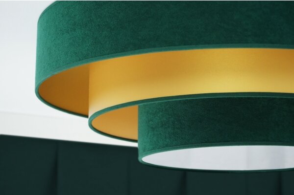 Duolla - LED Stropné svietidlo LUNETA LED/26W/230V pr. 60 cm 4000K zelená/zlatá