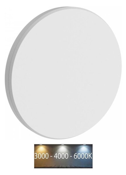 LED Vonkajšie nástenné svietidlo PIATTA LED/9W/230V 3000/4000/6000K IP44 biela