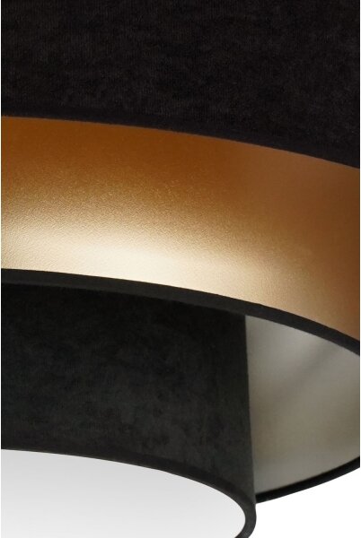 Duolla - LED Stropné svietidlo LUNETA LED/26W/230V pr. 60 cm 4000K čierna/zlatá