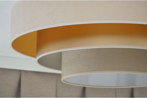 Duolla - LED Stropné svietidlo LUNETA LED/26W/230V pr. 60 cm 4000K krémová/zlatá