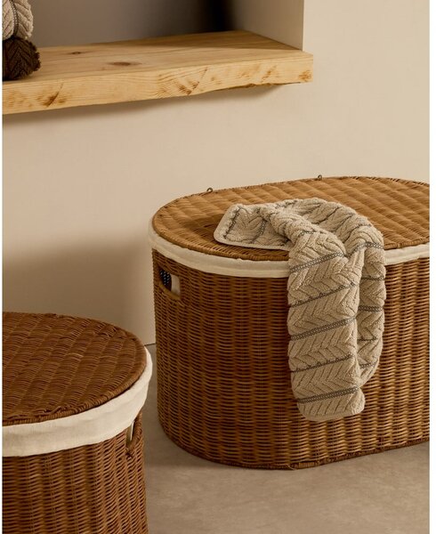 Ratanové košíky v súprave 2 ks 50x36x32 cm Indali – Kave Home