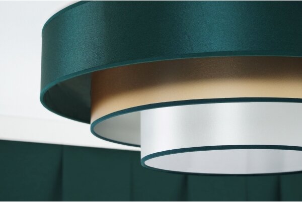 Duolla - LED Stropné svietidlo LUNETA LED/26W/230V pr. 60 cm 4000K zelená/zlatá