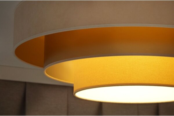 Duolla - LED Stropné svietidlo LUNETA LED/26W/230V pr. 60 cm 4000K krémová/zlatá