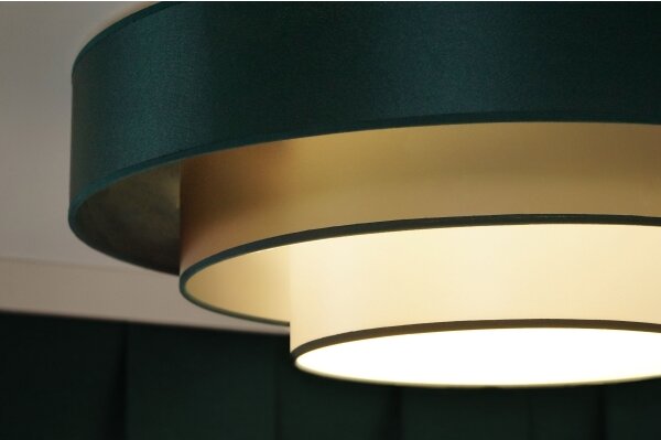 Duolla - LED Stropné svietidlo LUNETA LED/26W/230V pr. 60 cm 4000K zelená/zlatá