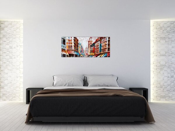 Obrázok - Hong Kong, olejomaľba (120x50 cm)