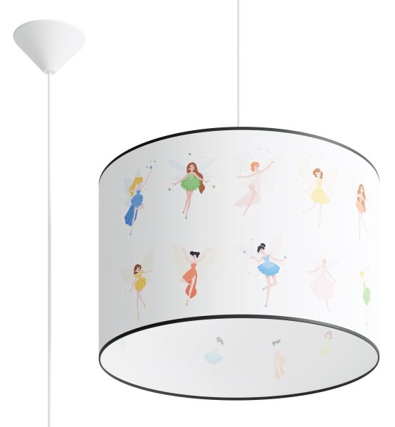 Sollux SL.1417 - Detský luster na lanku FAIRY 1xE27/15W/230V pr. 40 cm