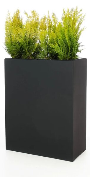 Kvetináč ELEMENTO, sklolaminát, šírka 59 cm, antracit