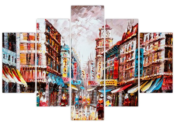 Obrázok - Hong Kong, olejomaľba (150x105 cm)