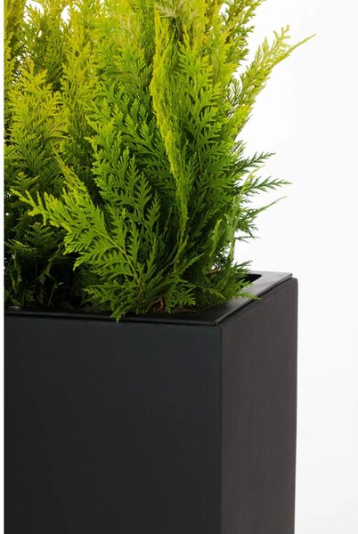 Kvetináč ELEMENTO, sklolaminát, šírka 59 cm, antracit