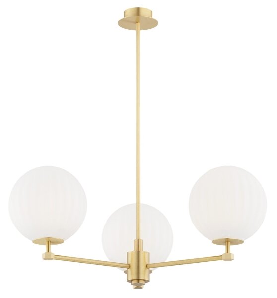 Argon 6307 - Luster na tyči PALOMA 3xE14/7W/230V zlatá/biela