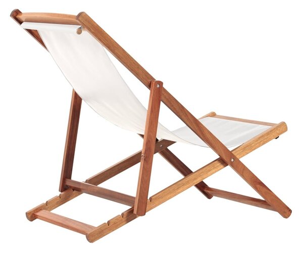 Béžové/v prírodnej farbe drevené záhradné ležadlo Dionysus – Essentials