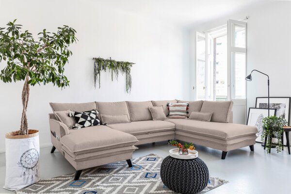 SEDACIA SÚPRAVA, textil, taupe P & B - Sedačky, Online Only
