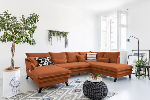 SEDACIA SÚPRAVA, textil, terakotová P & B - Sedačky, Online Only