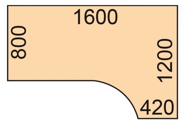 Rohový výškovo nastaviteľný stôl, 160x120 cm, 1 motor, L/P, čierna podnož, dub prírodný