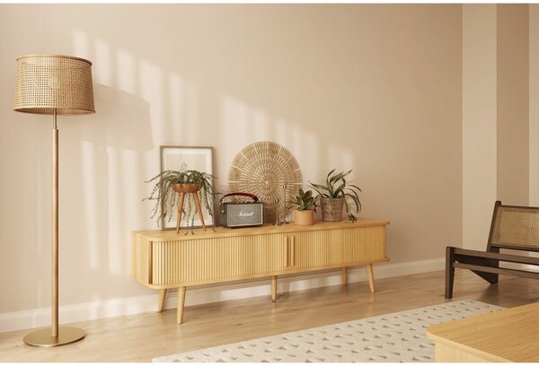 TV stolík v dekore duba v prírodnej farbe 178x50x40 cm Rove – Woodman