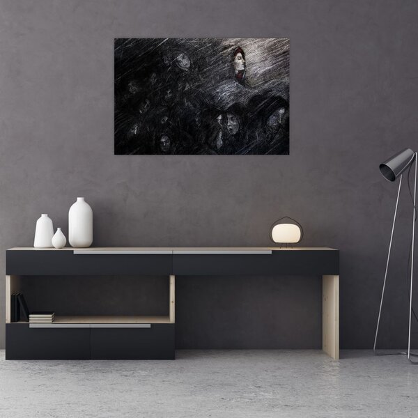 Obraz - Smútok a odriekanie (90x60 cm)