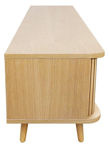 TV stolík v dekore duba v prírodnej farbe 178x50x40 cm Rove – Woodman