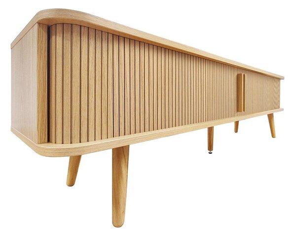 TV stolík v dekore duba v prírodnej farbe 178x50x40 cm Rove – Woodman